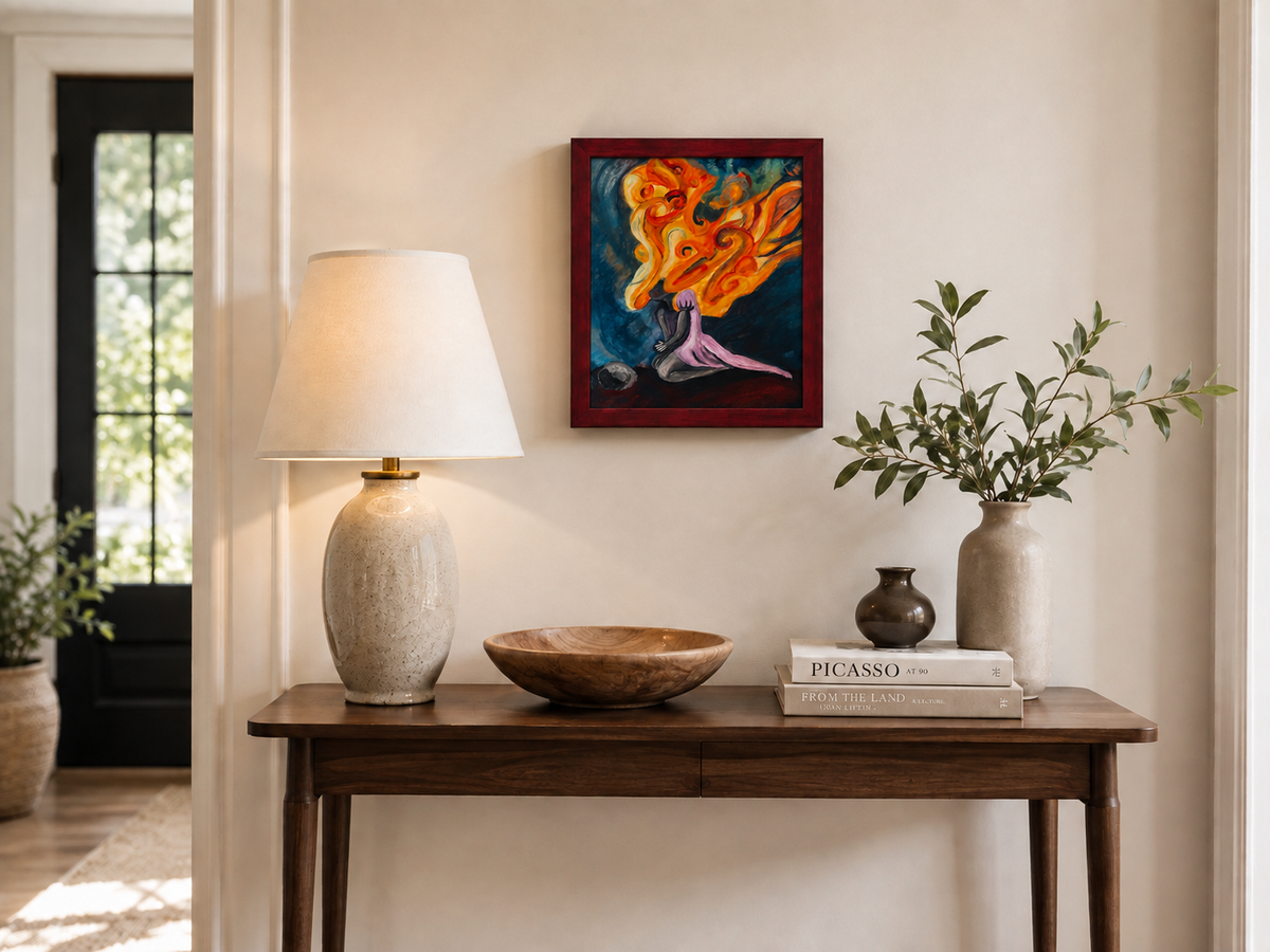 Savant Girl on Fire - Canvas Print