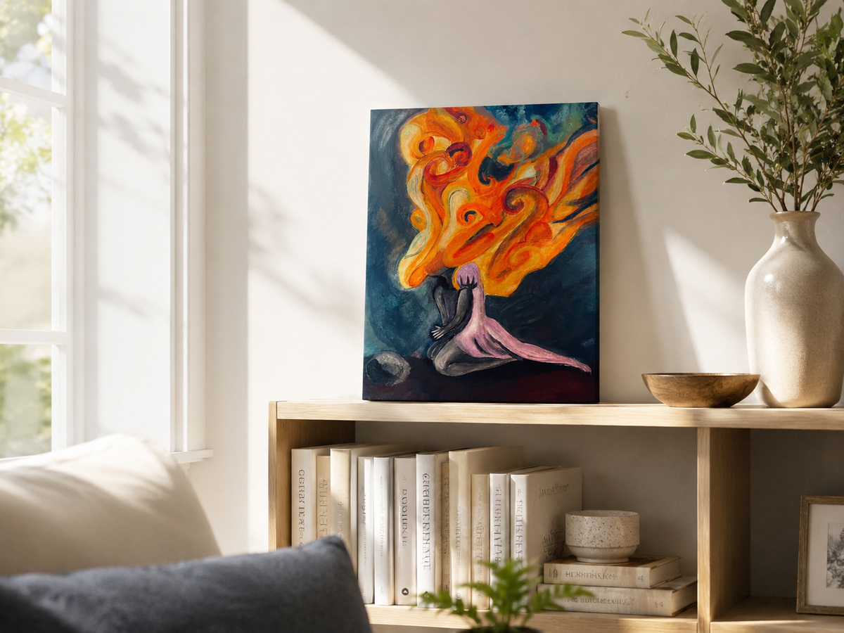 Savant Girl on Fire - Canvas Print