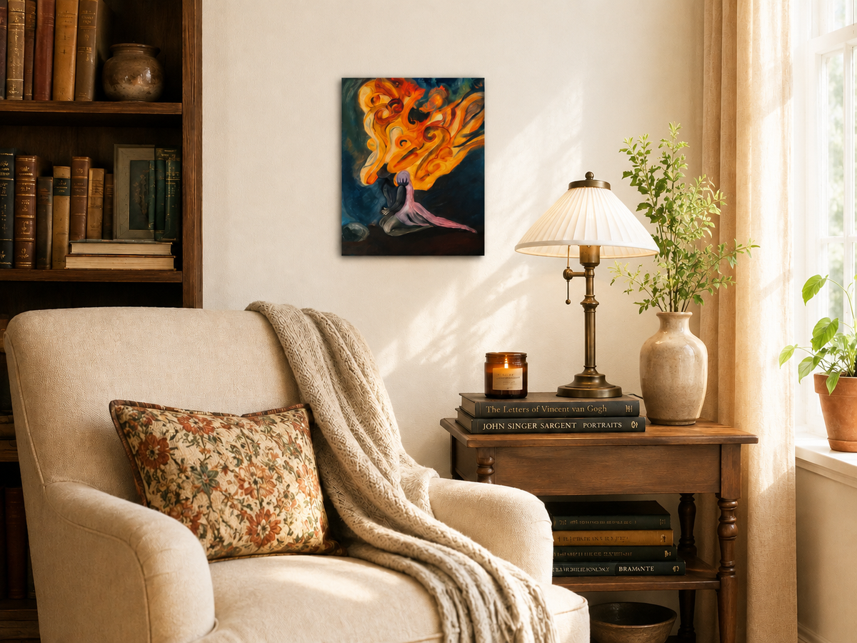 Savant Girl on Fire - Canvas Print