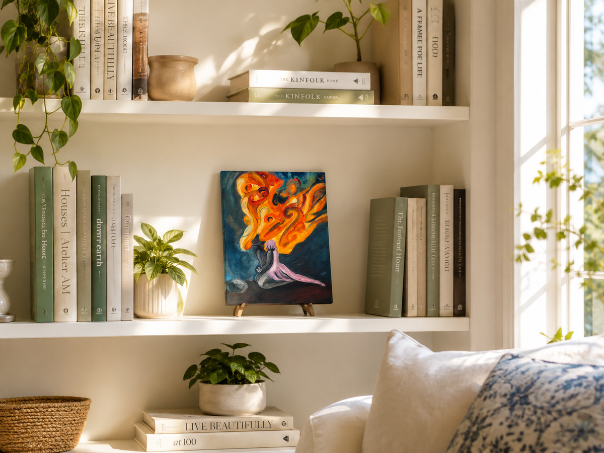 Savant Girl on Fire - Canvas Print