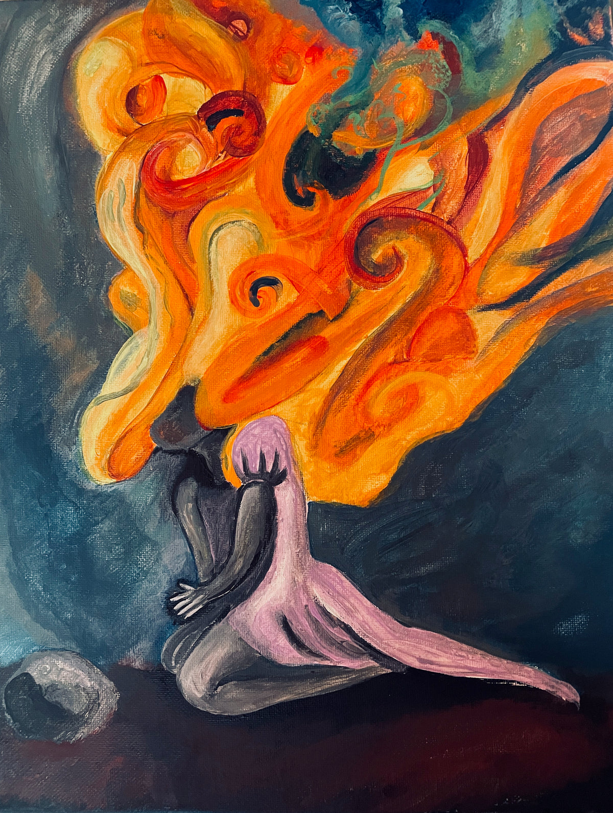 Savant Girl on Fire - Canvas Print